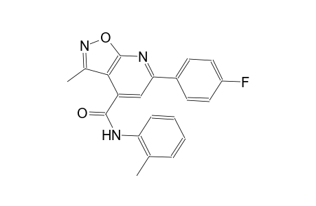 isoxazolo[5,4-b]pyridine-4-carboxamide, 6-(4-fluorophenyl)-3-methyl-N-(2-methylphenyl)-