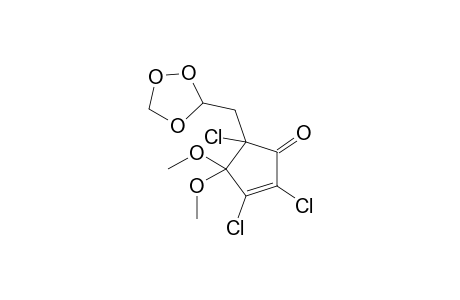 2,3,5-trichloro-4,4-dimethoxy-5-(1,2,4-trioxolan-3-ylmethyl)-1-cyclopent-2-enone