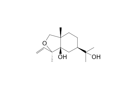 (3R,3aR,5R,7aS)-3-ethenyl-3,7a-dimethyl-5-(2-oxidanylpropan-2-yl)-4,5,6,7-tetrahydro-1H-2-benzofuran-3a-ol