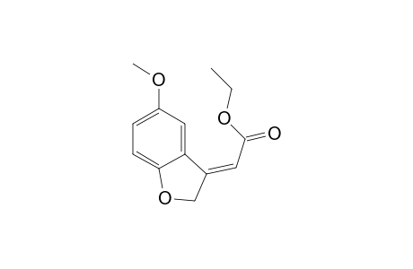 Acetic acid, (5-methoxy-3(2H)-benzofuranylidene)-, ethyl ester, (E)-
