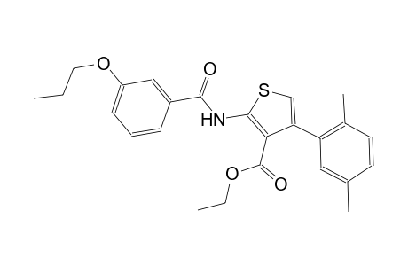 ethyl 4-(2,5-dimethylphenyl)-2-[(3-propoxybenzoyl)amino]-3-thiophenecarboxylate