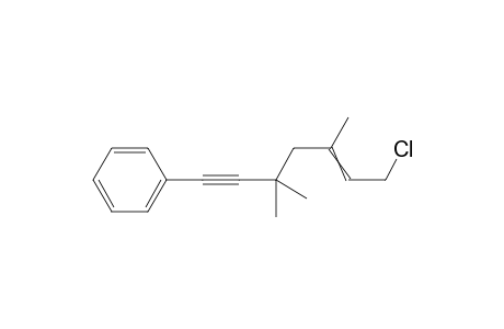 7-Chloro-3,3,5-trimethyl-1-phenyl-hept-5-en-1-yne