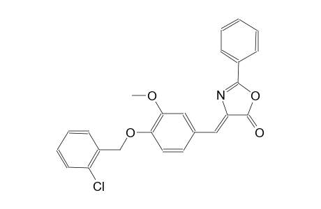 (4Z)-4-{4-[(2-chlorobenzyl)oxy]-3-methoxybenzylidene}-2-phenyl-1,3-oxazol-5(4H)-one