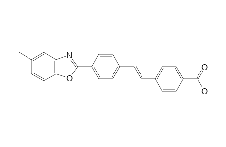 4-[(E)-2-[4-(5-methyl-1,3-benzoxazol-2-yl)phenyl]ethenyl]benzoic acid