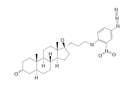 17-ALPHA-[(N-4-AZIDO-2-NITROPHENYL)-AMINOPROPYL]-17-BETA-HYDROXY-5-ALPHA-ANDROSTAN-3-ONE