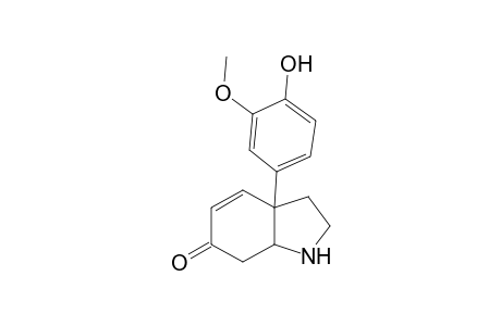 Mesembrenone-M (O,N-bis-demethyl-) MS2