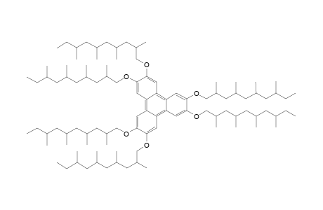 2,3,6,7,10,11-hexakis[(2',4',6',8'-Teytramethyldecyl)oxy]-triphenylene