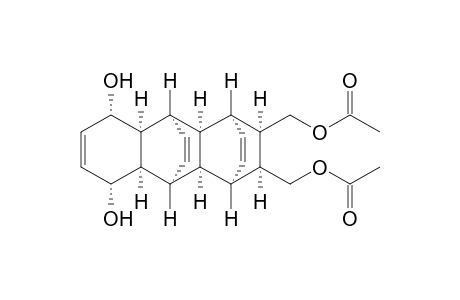 (1.alpha.,2.alpha.,3.alpha.,4.alpha.,5.alpha.,6.alpha.,7.alpha.,8.alpha.,9.alpha.,10.alpha.,13.alpha.,14.alpha.)-4,5-Di(acetoxymethyl)-10,13-dihydroxypentacyclo[6.6.2.2(3,6).0(2,7).0(9,14)]octadeca-11,15,17-triene