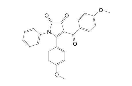 4-(4-METHOXYBENZOYL)-5-(4-METHOXYPHENYL)-1-PHENYL-2,3-DIHYDRO-1H-PYRROLE-2,3-DIONE