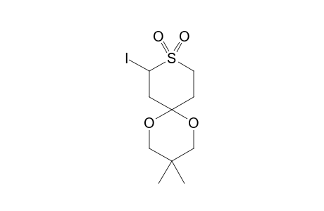 8-IODO-3,3-DIMETHYL-1,5-DIOXA-9-THIASPIRO-[5.5]-UNDECANE-9,9-DIOXIDE;X=I