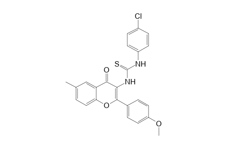 1-(p-CHLOROPHENYL)-3-[2-(p-METHOXYPHENYL)-6-METHYL-4-OXO-4H-1-BENZOPYRAN-3-YL]-2-THIOUREA