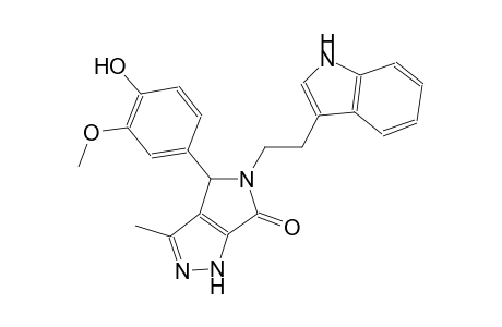 pyrrolo[3,4-c]pyrazol-6(1H)-one, 4,5-dihydro-4-(4-hydroxy-3-methoxyphenyl)-5-[2-(1H-indol-3-yl)ethyl]-3-methyl-