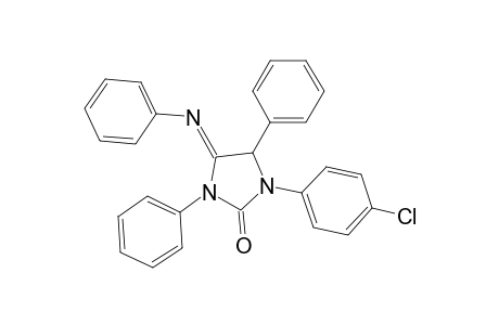 2-Imidazolidinone, 1-(4-chlorophenyl)-3,5-diphenyl-4-(phenylimino)-