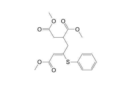 4-Pentene-1,2,5-tricarboxylic acid, 4-(phenylthio)-, trimethyl ester, (Z)-