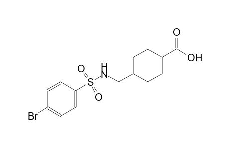 cyclohexanecarboxylic acid, 4-[[[(4-bromophenyl)sulfonyl]amino]methyl]-