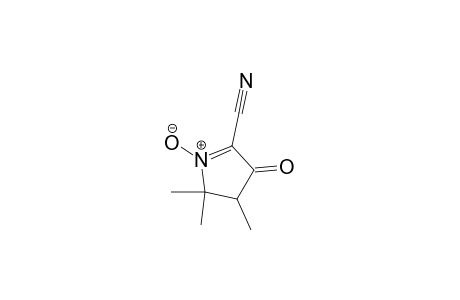 2H-Pyrrole-5-carbonitrile, 3,4-dihydro-2,2,3-trimethyl-4-oxo-, 1-oxide