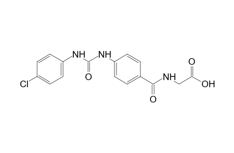 p-[3-(p-chlorophenyl)ureido]hippuric acid