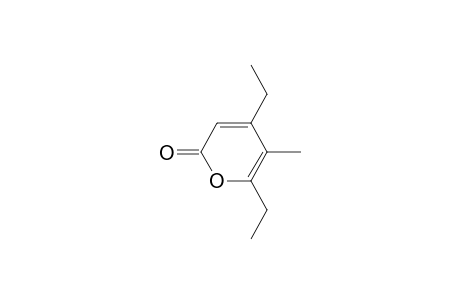 2,4-Heptadienoic acid, 3-ethyl-5-hydroxy-4-methyl-, .delta.-lactone