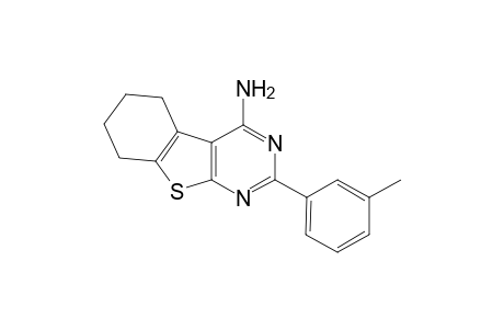5,6,7,8-Tetrahydro-2-(3-methylphenyl)[1]benzothieno[2,3-d]pyrimidin-4-amine