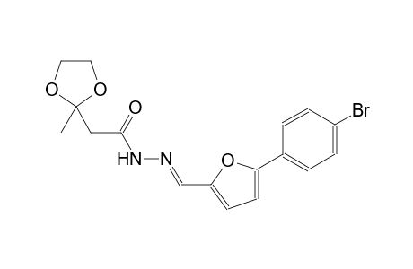 N'-{(E)-[5-(4-bromophenyl)-2-furyl]methylidene}-2-(2-methyl-1,3-dioxolan-2-yl)acetohydrazide