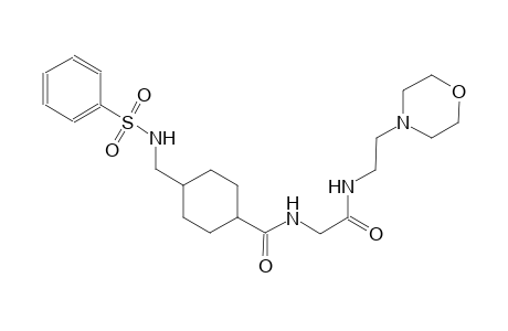cyclohexanecarboxamide, N-[2-[[2-(4-morpholinyl)ethyl]amino]-2-oxoethyl]-4-[[(phenylsulfonyl)amino]methyl]-