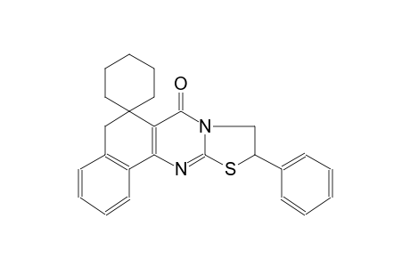 10-phenyl-9,10-dihydrospiro[benzo[h]thiazolo[2,3-b]quinazoline-6,1'-cyclohexan]-7(5H)-one
