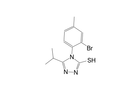 4H-1,2,4-triazole-3-thiol, 4-(2-bromo-4-methylphenyl)-5-(1-methylethyl)-