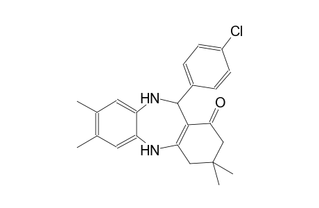 11-(4-Chlorophenyl)-3,3,7,8-tetramethyl-2,3,4,5,10,11-hexahydro-1H-dibenzo[b,e][1,4]diazepin-1-one