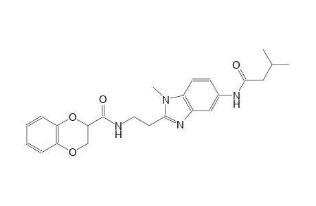 1,4-benzodioxin-2-carboxamide, 2,3-dihydro-N-[2-[1-methyl-5-[(3-methyl-1-oxobutyl)amino]-1H-benzimidazol-2-yl]ethyl]-