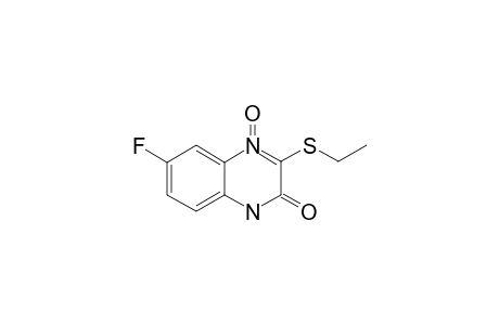 3-(Ethylsulfanyl)-6-fluoroquinoxalin-2(1H)-one 4-Oxide