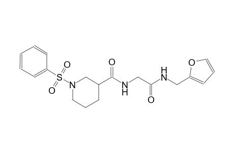 3-piperidinecarboxamide, N-[2-[(2-furanylmethyl)amino]-2-oxoethyl]-1-(phenylsulfonyl)-