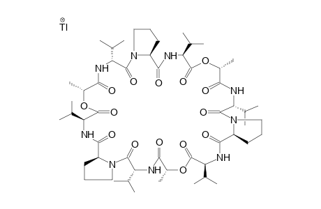 CYCLO[-(D-VAL-L-LAC-L-VAL-D-PRO)3-], TALLIUM CATION