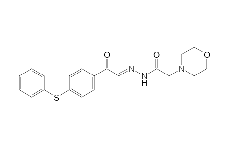 4-morpholineacetic acid, p-(phenylthio)phenacylidenehydrazide