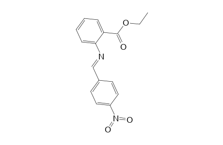 Benzoic acid, 2-[[(4-nitrophenyl)methylene]amino]-, ethyl ester