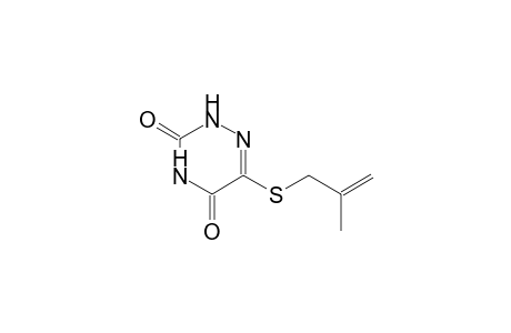 1,2,4-triazine-3,5(2H,4H)-dione, 6-[(2-methyl-2-propenyl)thio]-