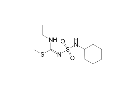 1-Ethyl-N2-cyclohexyl-3-sulfamoylisothiourea