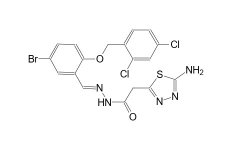 2-(5-amino-1,3,4-thiadiazol-2-yl)-N'-((E)-{5-bromo-2-[(2,4-dichlorobenzyl)oxy]phenyl}methylidene)acetohydrazide