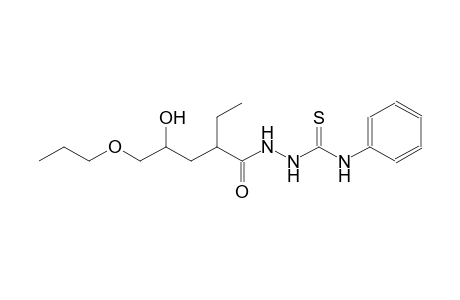 2-(2-ethyl-4-hydroxy-5-propoxypentanoyl)-N-phenylhydrazinecarbothioamide