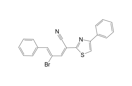 4-Bromo-5-phenyl-2-(4-phenyl-thiazol-2-yl)-penta-2,4-dienenitrile