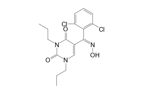 1,3-Dipropyl-5-(2,6-dichlorobenzoyl)uracil oxime