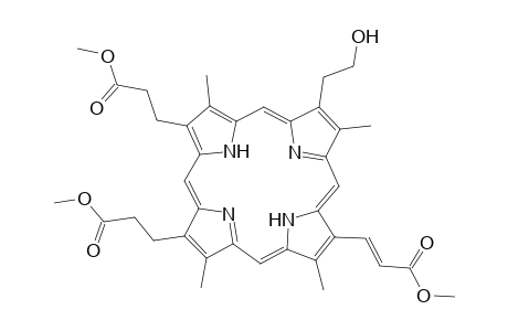 21H,23H-Porphine-2,18-dipropanoic acid, 7-(2-hydroxyethyl)-12-(3-methoxy-3-oxo-1-propenyl)-3,8,13,17-tetramethyl-, dimethyl ester
