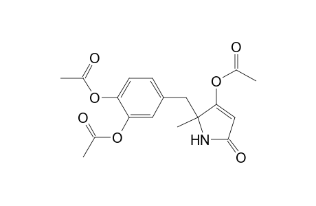 2-Methyl-2-(3,4-diacetoxybenzyl)-3-acetoxy-2,5-dihydropyrrol-5-one