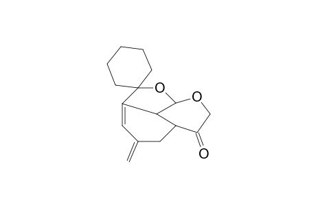 6-Methylene-3-spirocyclohexane-2,11-dioxatricyclo[6.3.1.0(4,12)]dodec-4-en-9-one