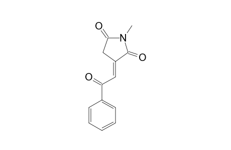(E)-1-METHYL-3-(2-OXO-2-PHENYLETHYLIDENE)-PYRROLIDINE-2,5-DIONE