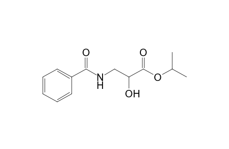 3-Benzamido-2-hydroxy-propionic acid isopropyl ester