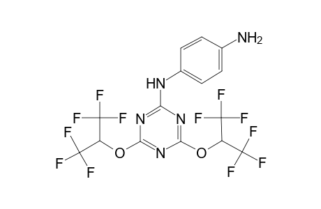 N-[4,6-bis-(2,2,2-trifluoro-1-trifluoromethyl-ethoxy)-[1,3,5]triazin-2-yl]-benzene-1,4-diamine