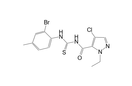 N-(2-bromo-4-methylphenyl)-N'-[(4-chloro-1-ethyl-1H-pyrazol-5-yl)carbonyl]thiourea