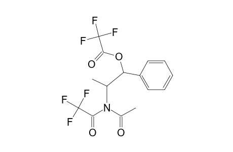 1-Methyl-2-phenyl-2-trifluoroacetoxy-N-acetyl-N-trifluoroacetyl-ethylamine