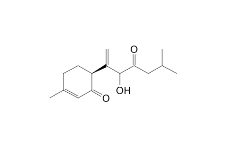 (6S)-3-methyl-6-(6-methyl-3-oxidanyl-4-oxidanylidene-hept-1-en-2-yl)cyclohex-2-en-1-one