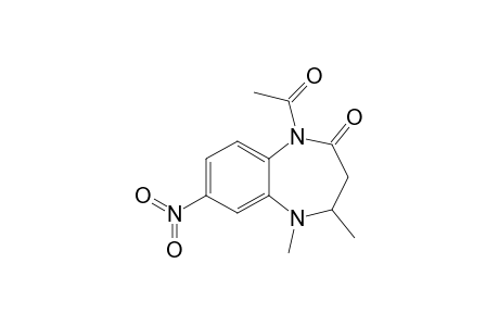 1-Acetyl-4,5-dimethyl-7-nitro-1,3,4,5-tetrahydro-2H-1,5-benzodiazepin-2-one